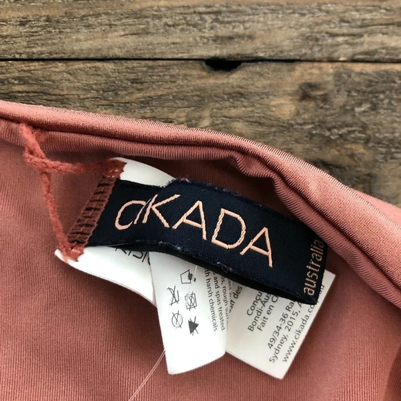 Cikada Australia Size US 8 Rose Gold Low Rise Bikini Bottoms Swimsuit NWOT - Picture 2 of 6